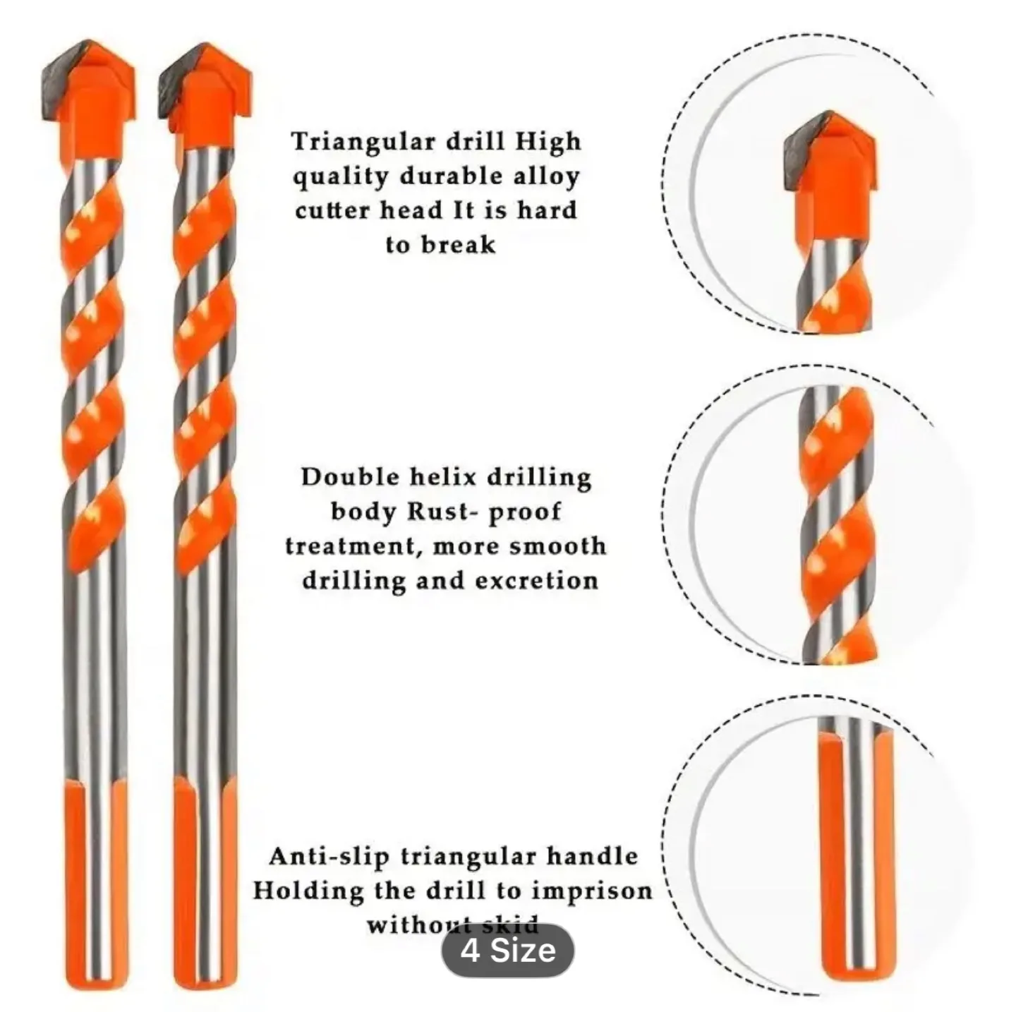 Masonry Drill Bit Set, Multifunctional Overlord Drill image indicator(5)