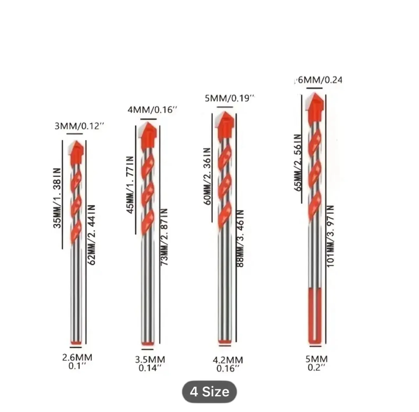 Masonry Drill Bit Set, Multifunctional Overlord Drill image indicator(10)