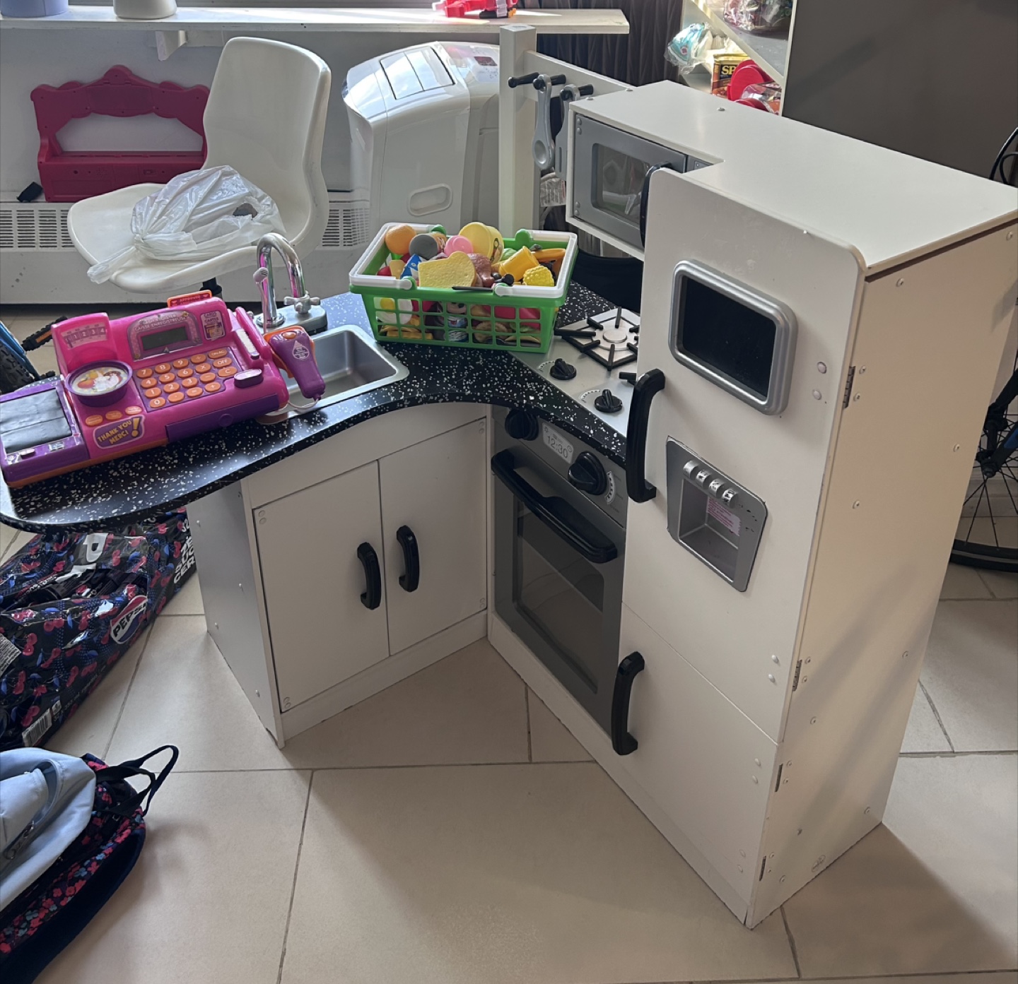 Kids kitchen and toys