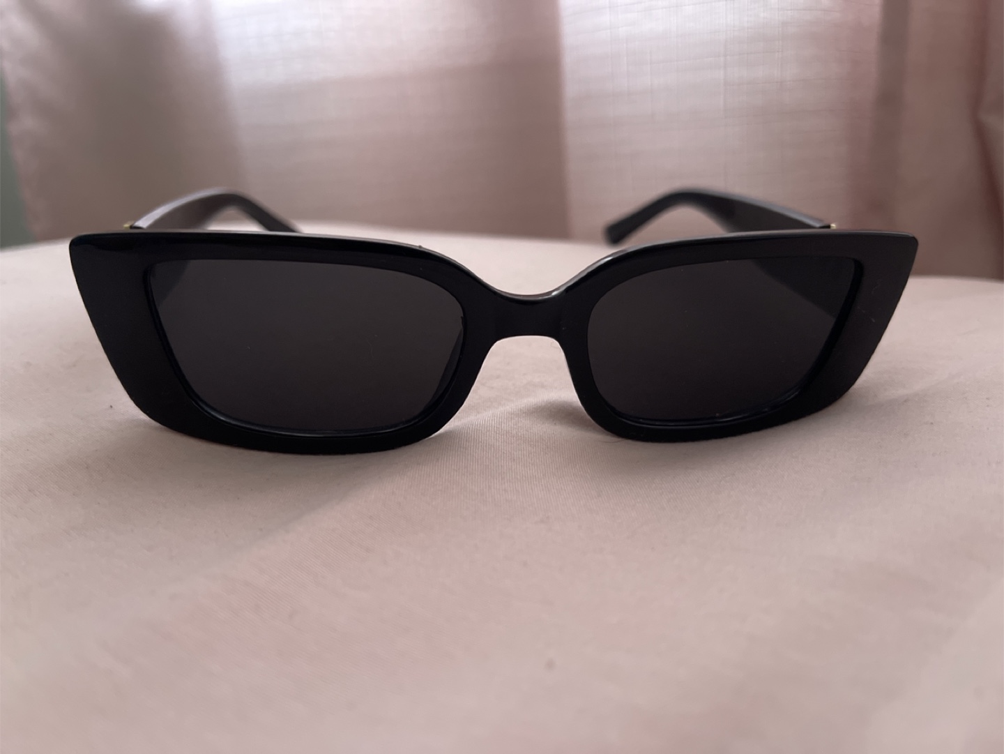 Black Sunglasses with Gold Accents - photo 2