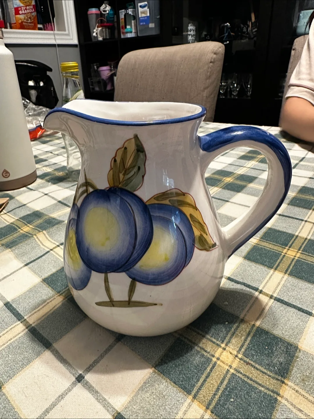 Ceramic Pitcher with Fruit Design image indicator(2)