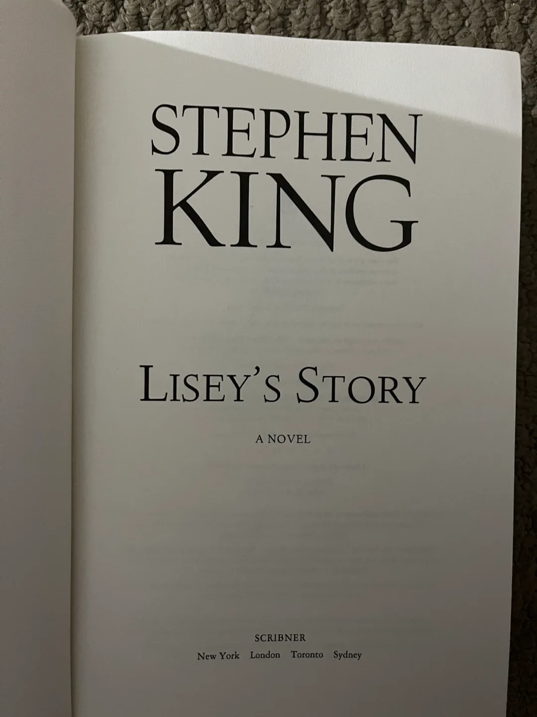 Lisey's Story by Stephen King image indicator(3)
