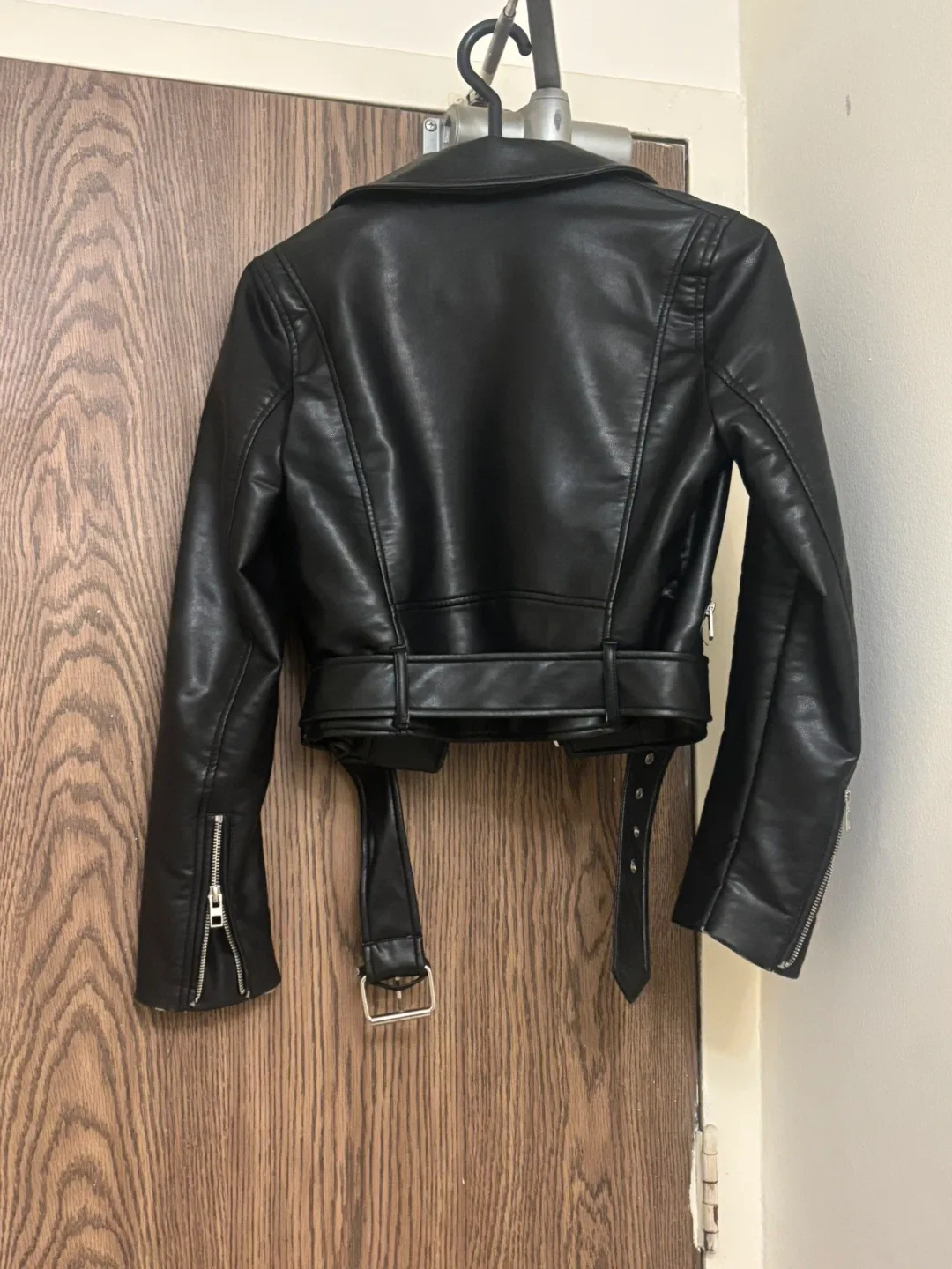 Zara Black Leather Jacket - XS image indicator(2)
