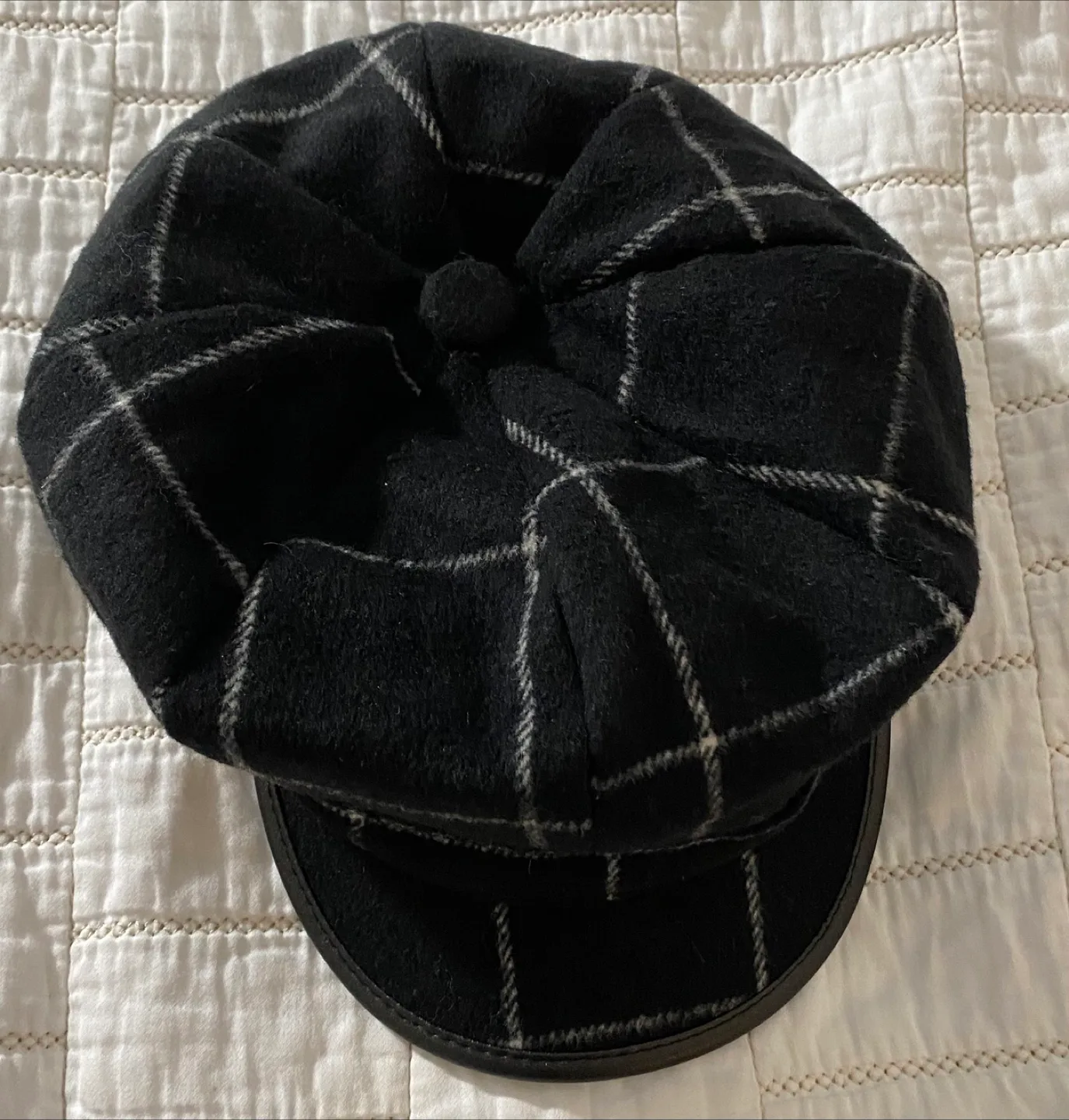 INC International Concepts Plaid Newsboy Hat thumbnail