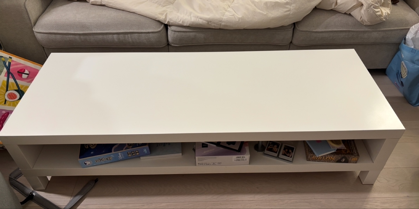 IKEA White Coffee Table or tv console - photo 2