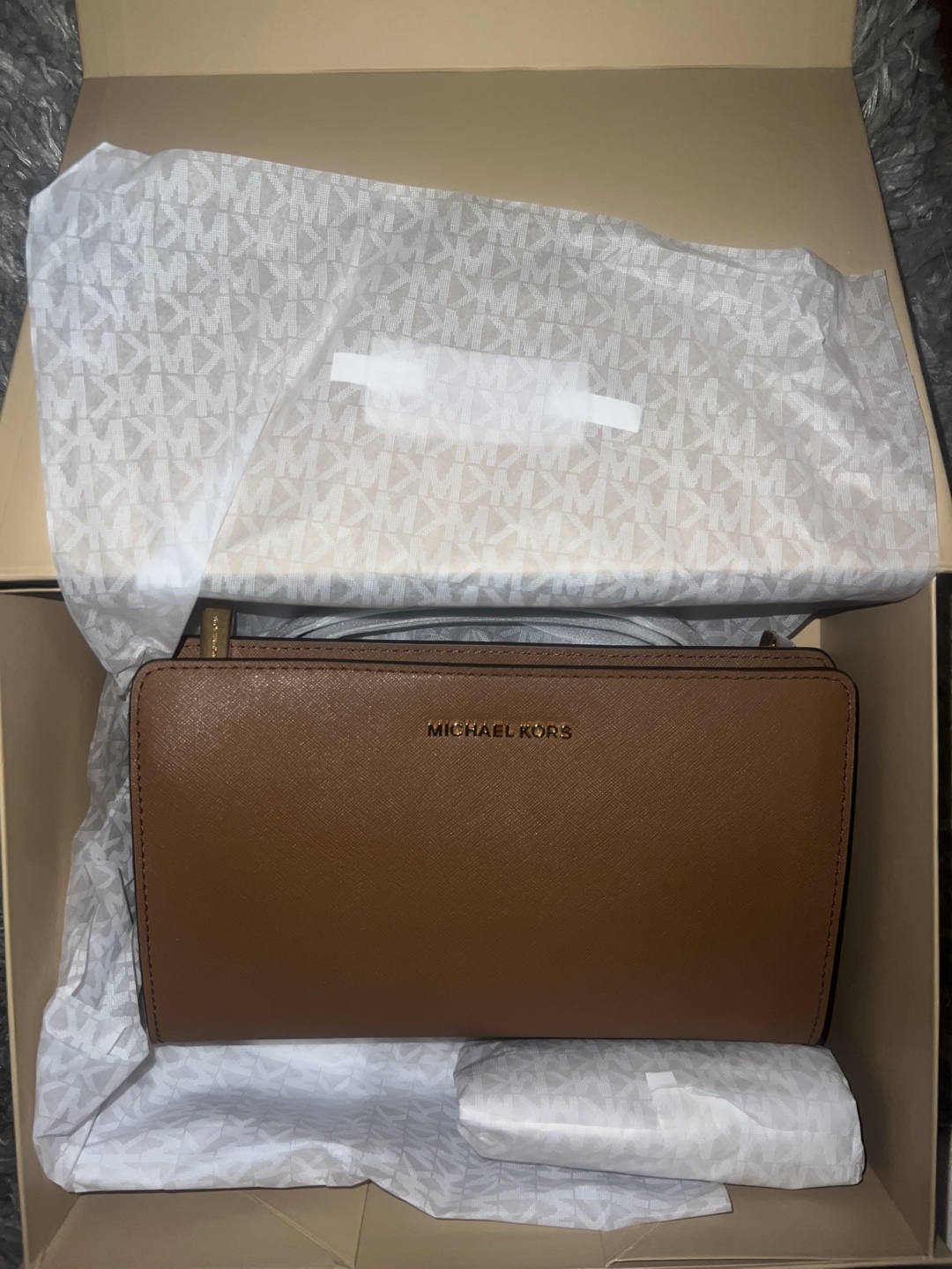 Michael Kors Brown Leather Wallet - New in Box! - photo 2