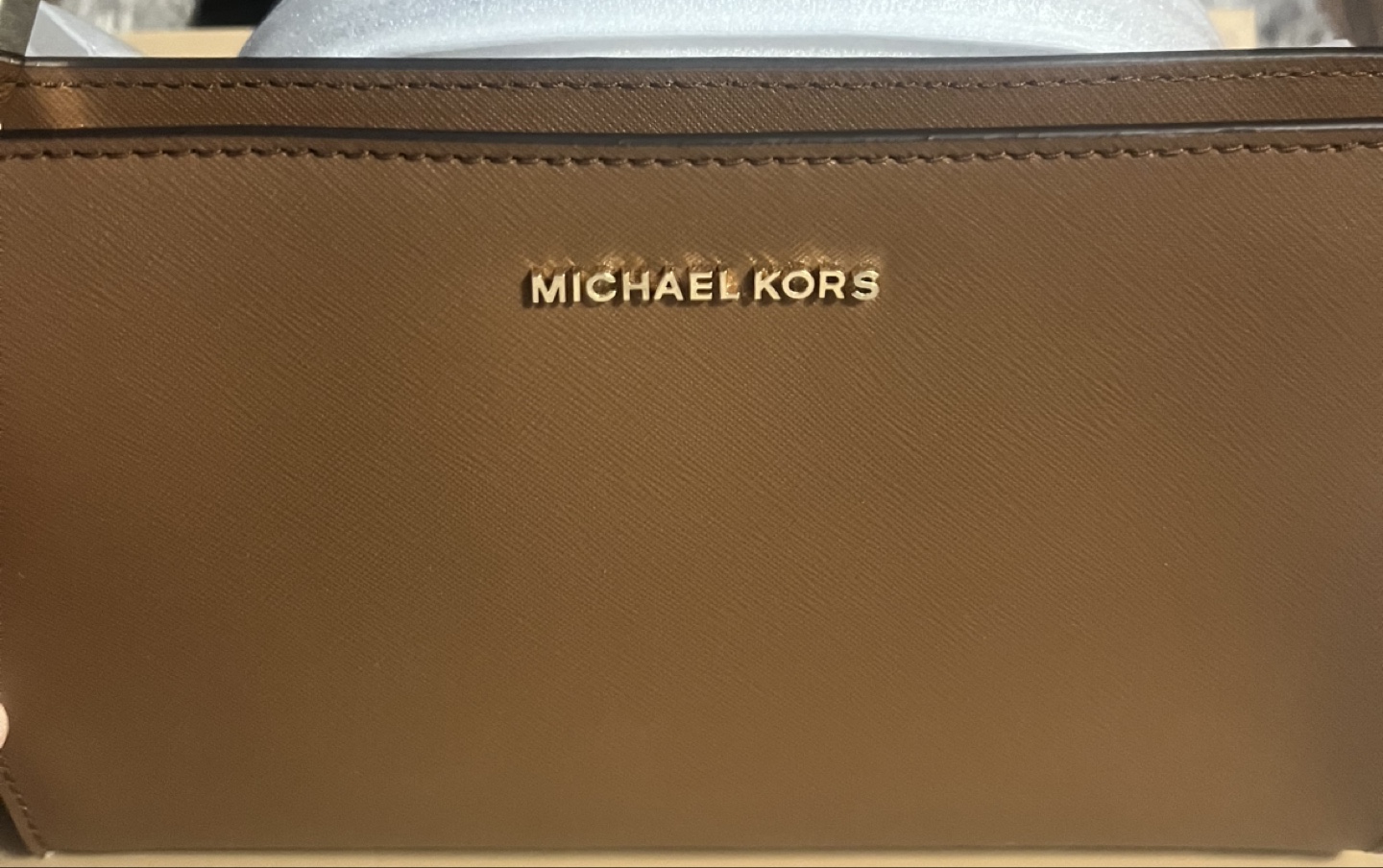 Michael Kors Brown Leather Wallet - New in Box!