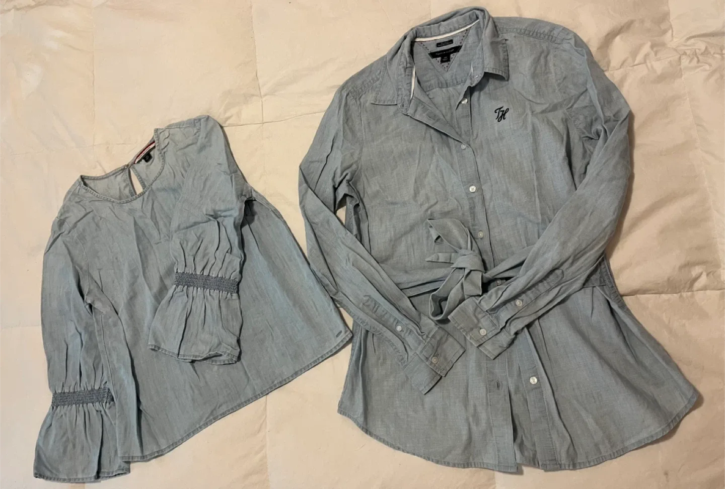 Moving Sale! 🚨 Tommy Hilfiger Chambray Blouse Bundle thumbnail