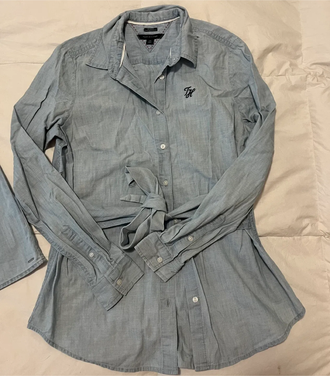 Moving Sale! 🚨 Tommy Hilfiger Chambray Blouse Bundle image indicator(2)