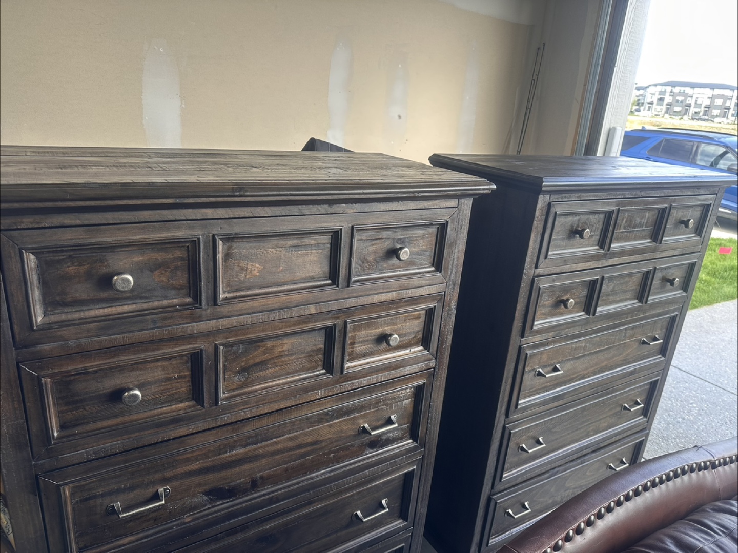 Dark Wood Dresser Set