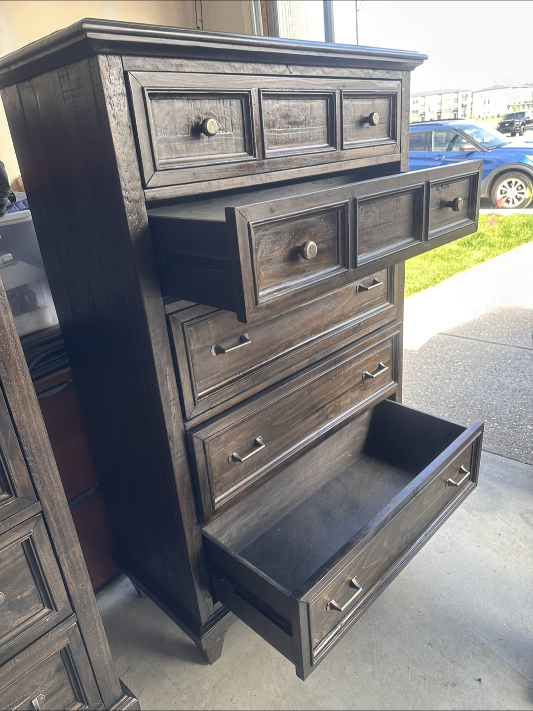 Dark Wood Dresser Set - photo 2