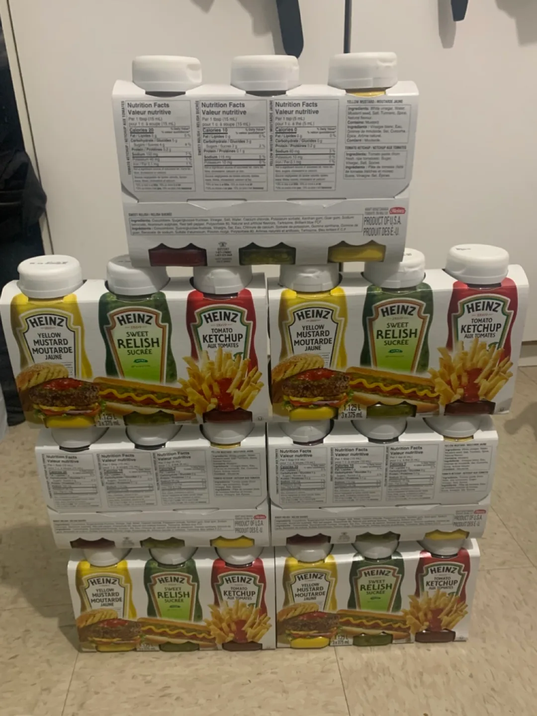 Heinz Ketchup, Mustard, Relish - 3x375mL thumbnail