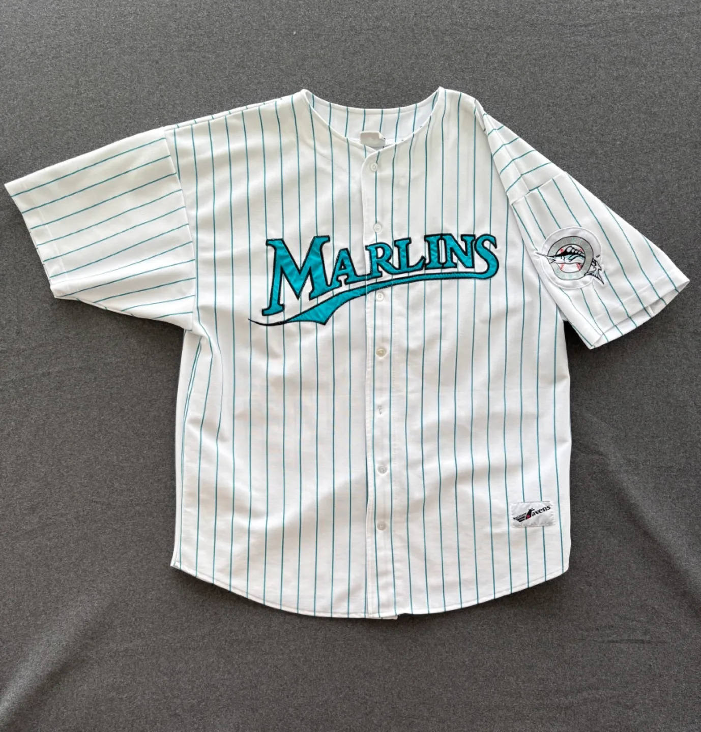 Vintage Florida Marlins MLB Baseball Jersey Ravens Size L - XL thumbnail