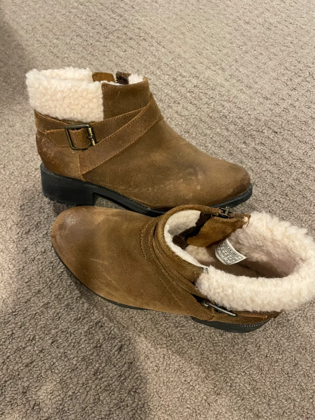 UGG Brown Suede Ankle Boot  size 7 image indicator(2)