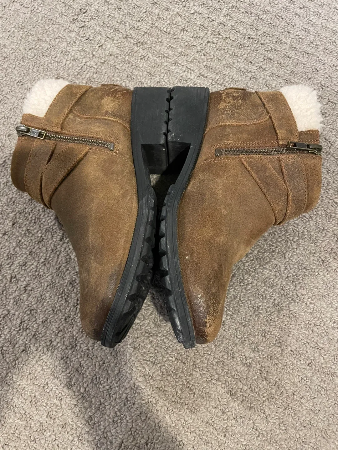 UGG Brown Suede Ankle Boot  size 7 image indicator(3)