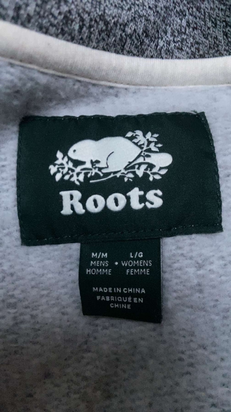 Roots Grey 1/4 Zip Pullover - Size m men’s L women’s - photo 2