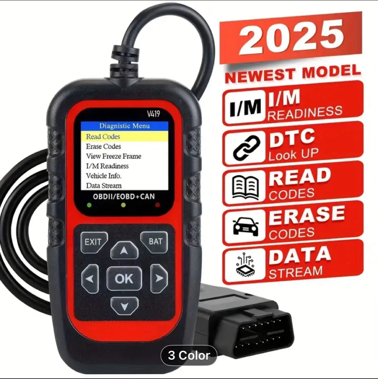 Universal OBD II CAN Diagnostic Tool - Advanced Scanner thumbnail