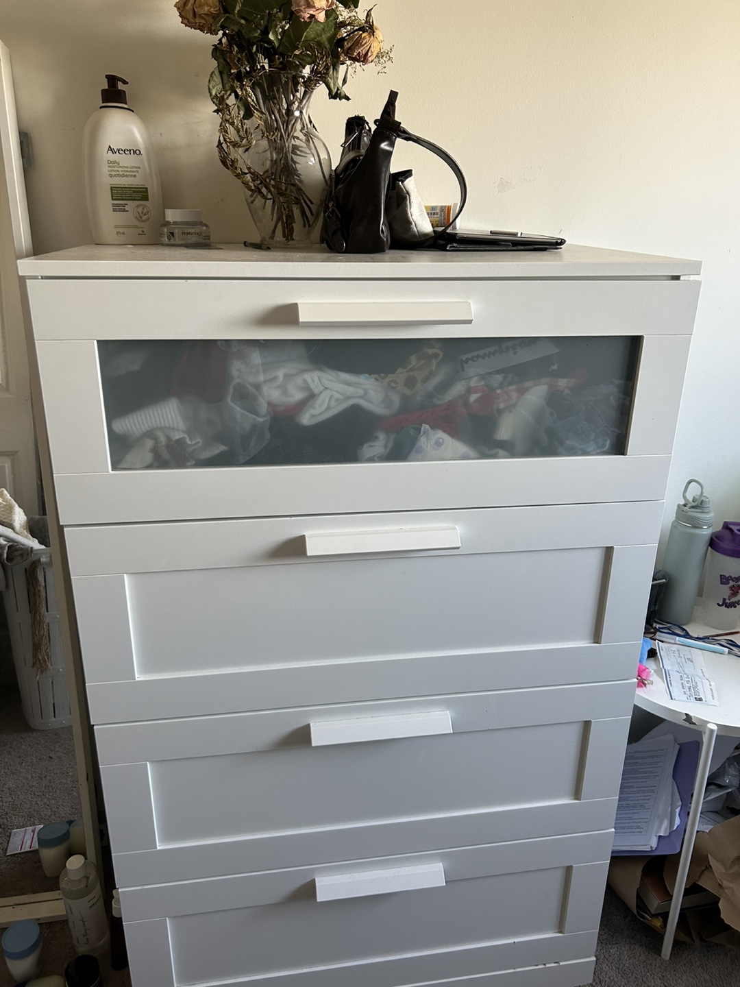 IKEA Hemnes White 5-Drawer Chest - photo 3