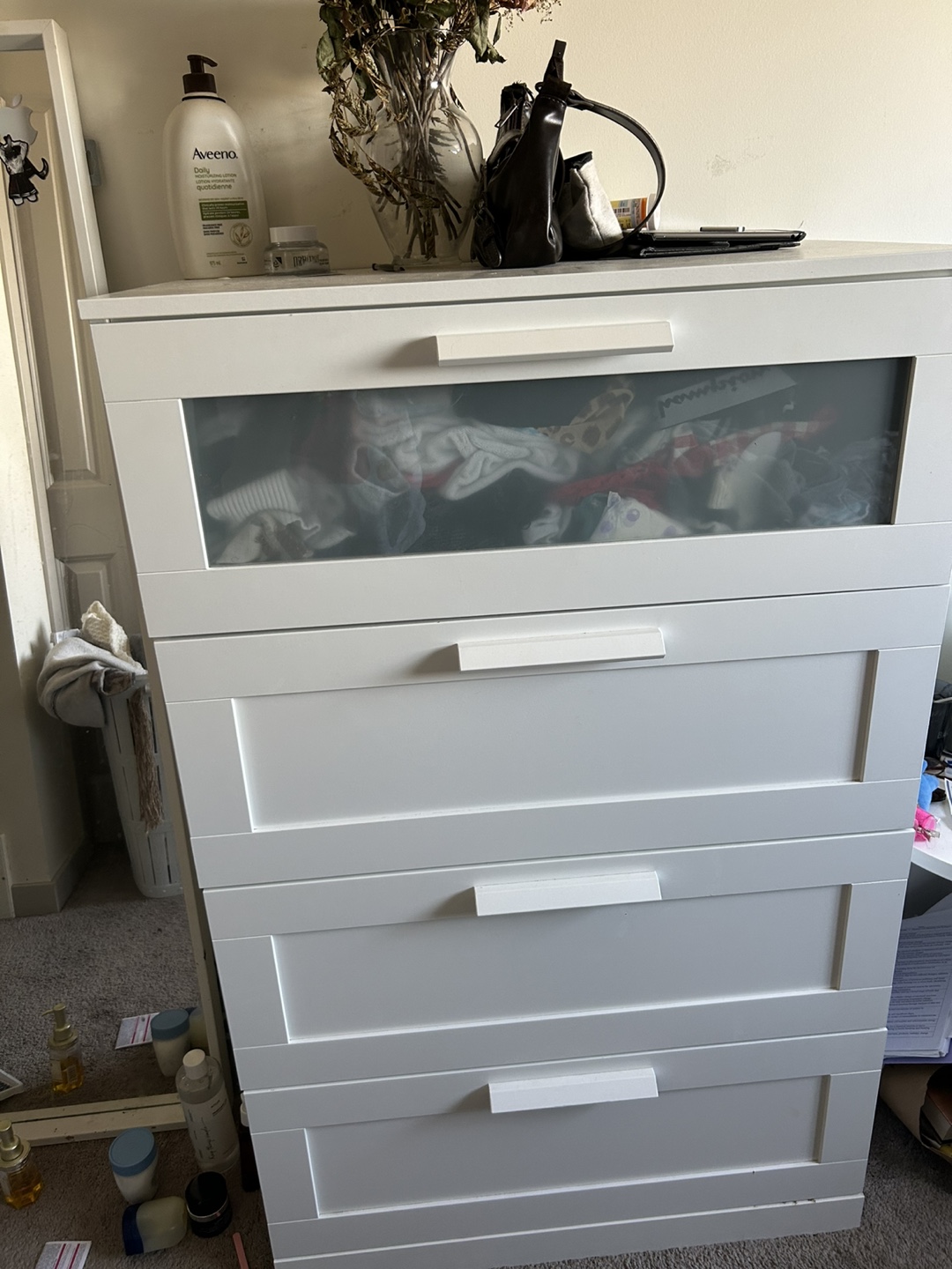 IKEA Hemnes White 5-Drawer Chest - photo 2