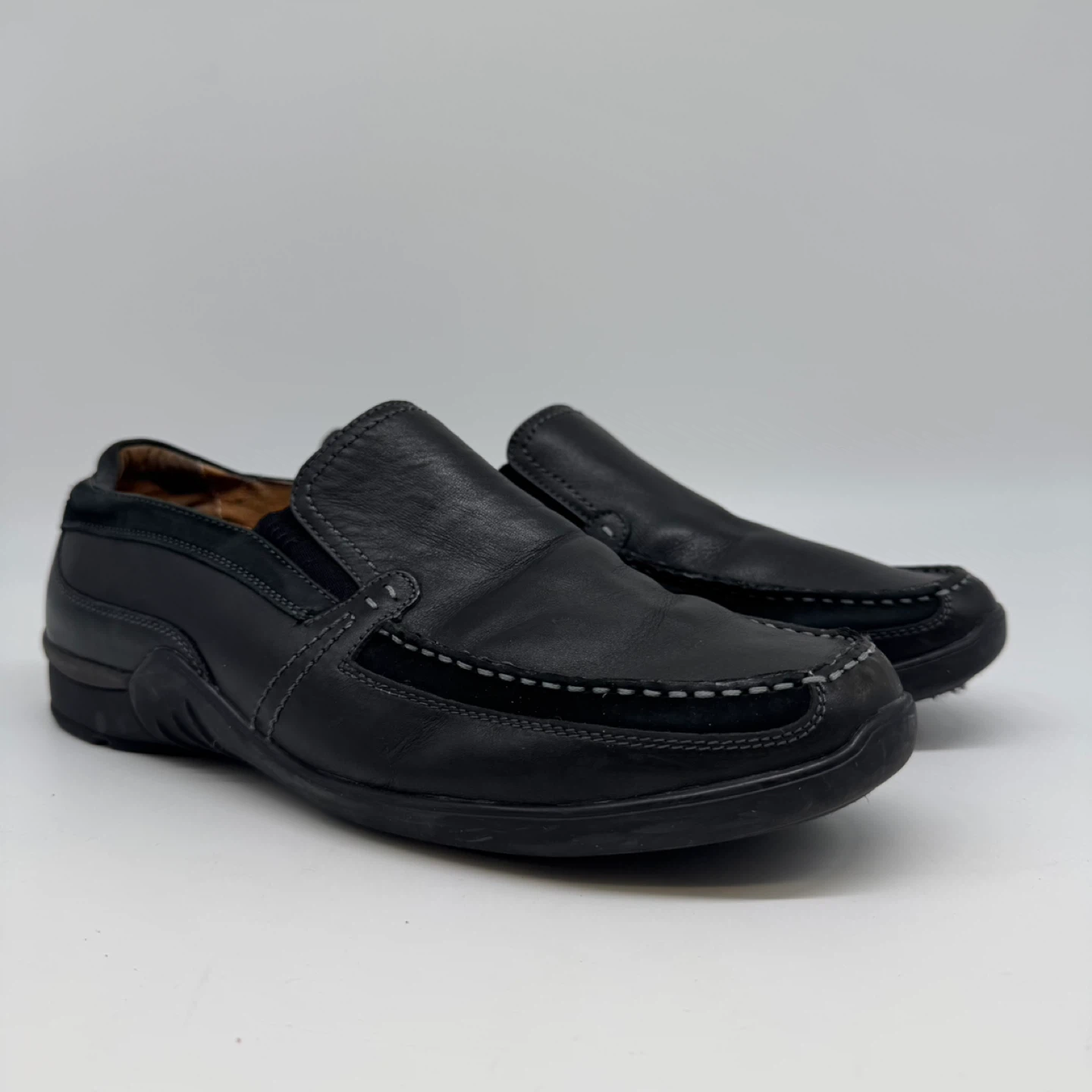 Blondo Comfortable Men’s Leather Loafers – Size 10W – Like New
