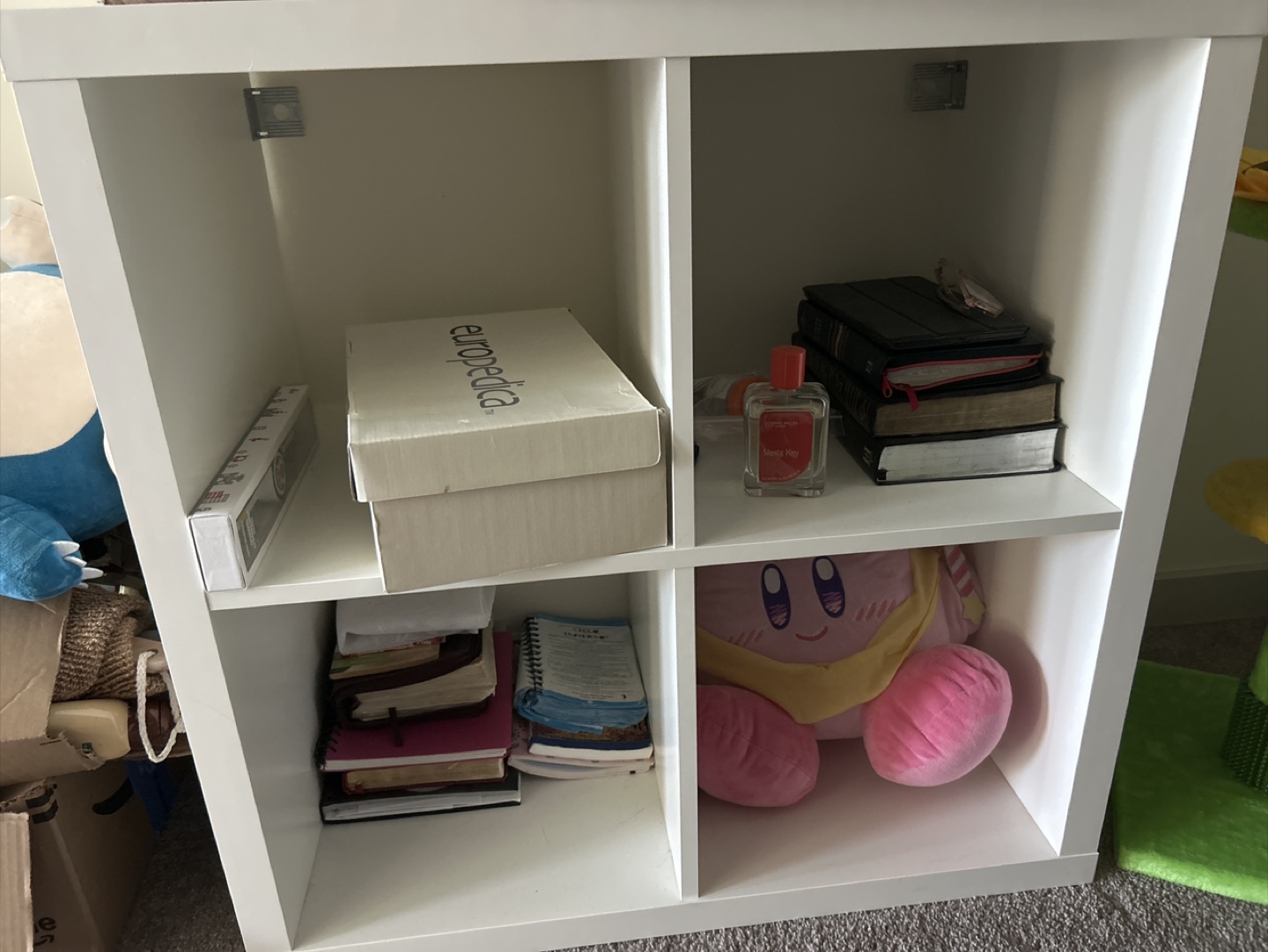 White 4-Cube Storage Shelf