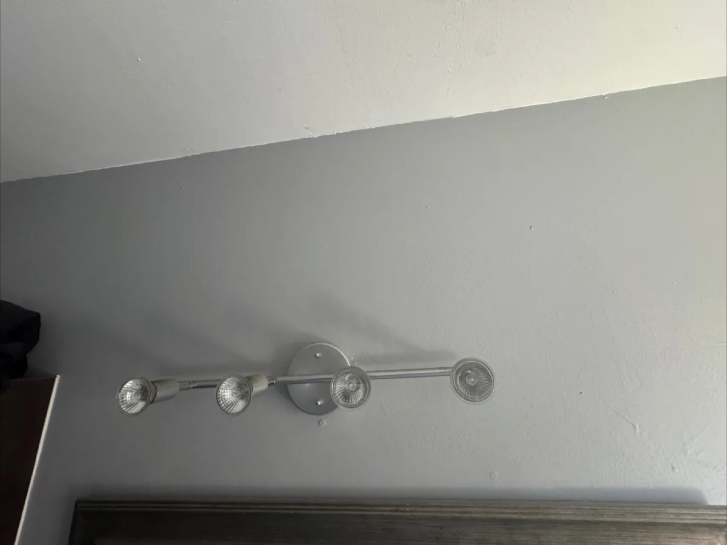 Free vanity Silver Four-Light Track Lighting Fixture image indicator(3)