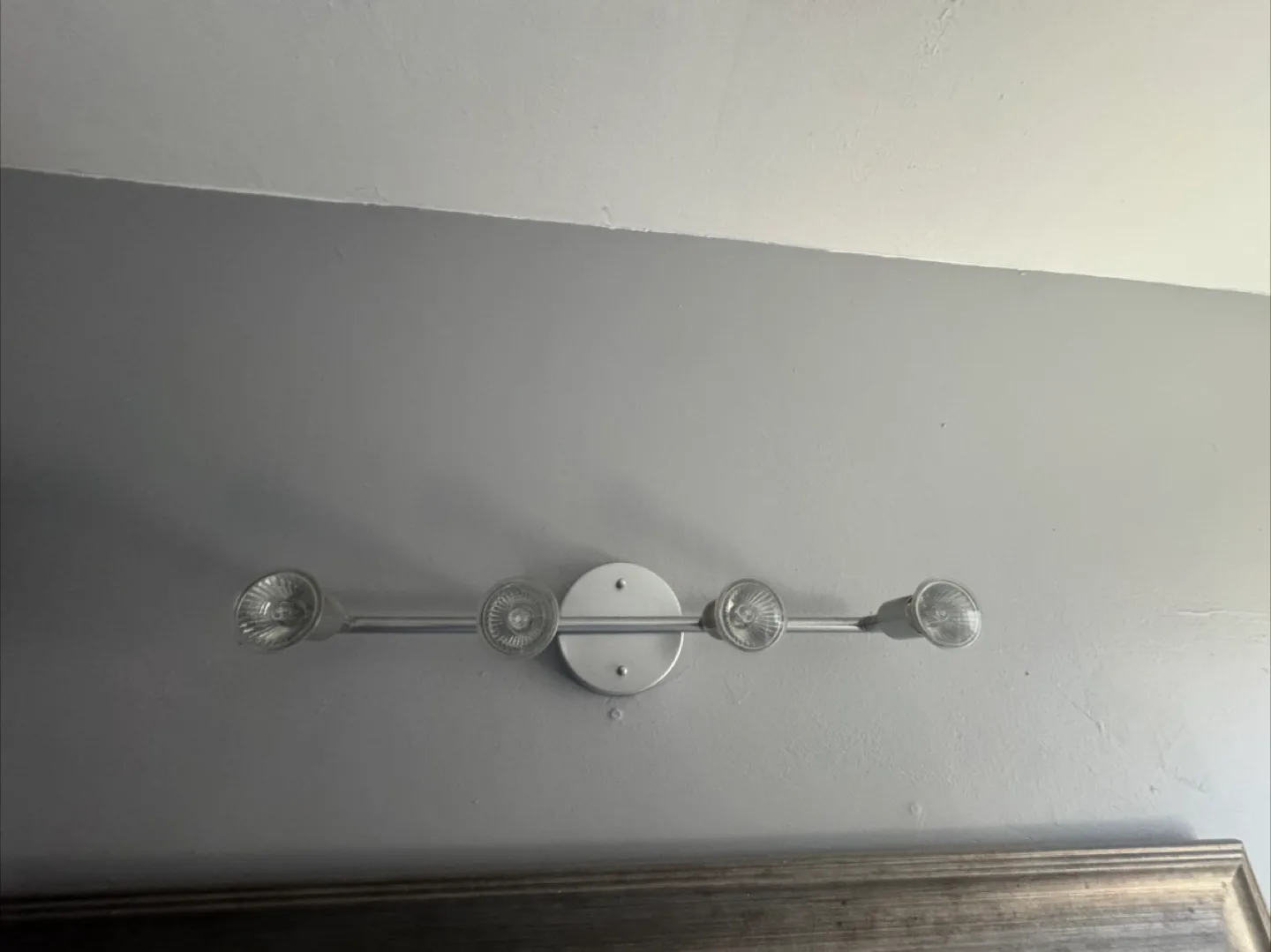 Free vanity Silver Four-Light Track Lighting Fixture image indicator(2)