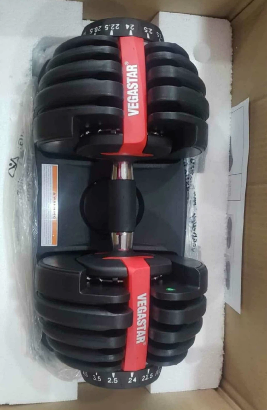 VEGASTAR Adjustable Dumbbell 52lbs