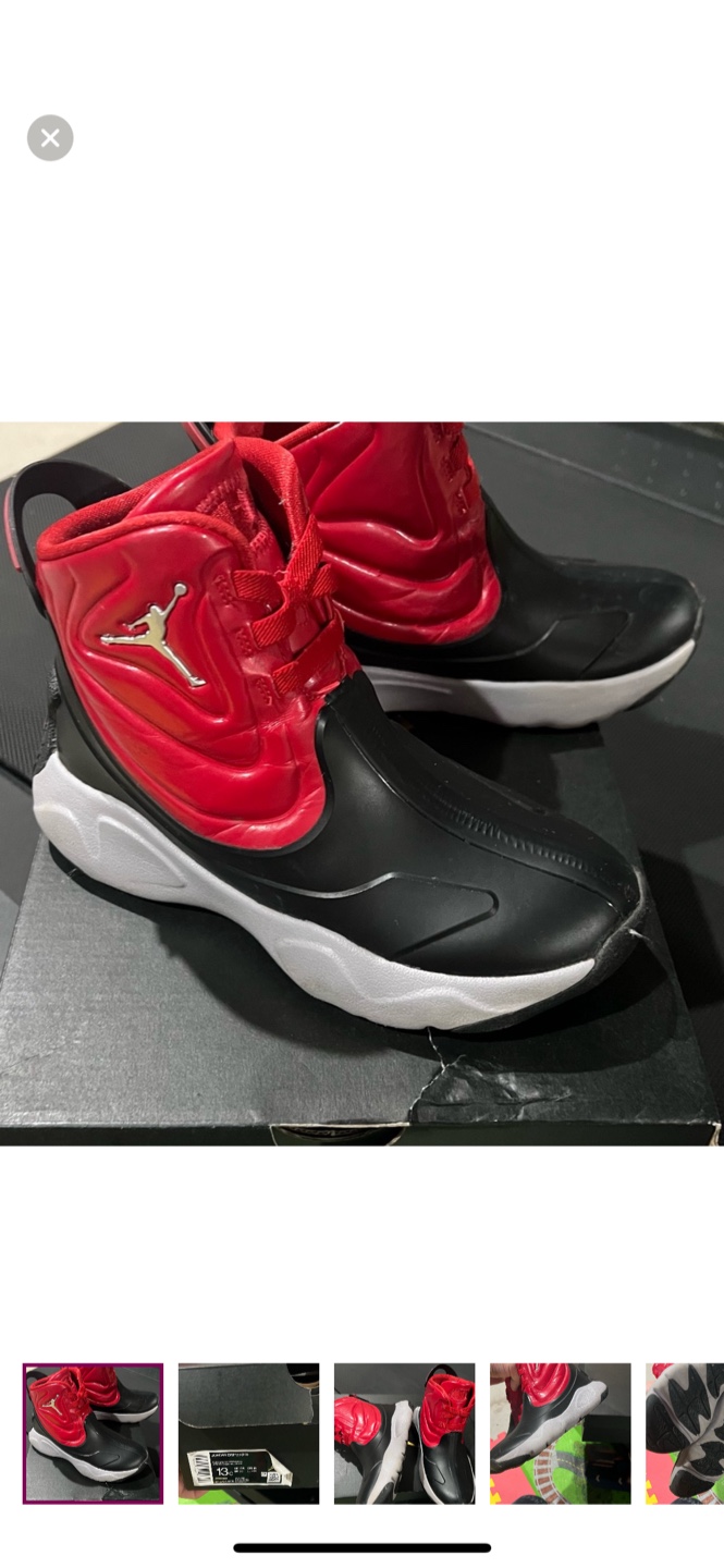 Jordan Drip 23 PS Black/Red Size 1Y