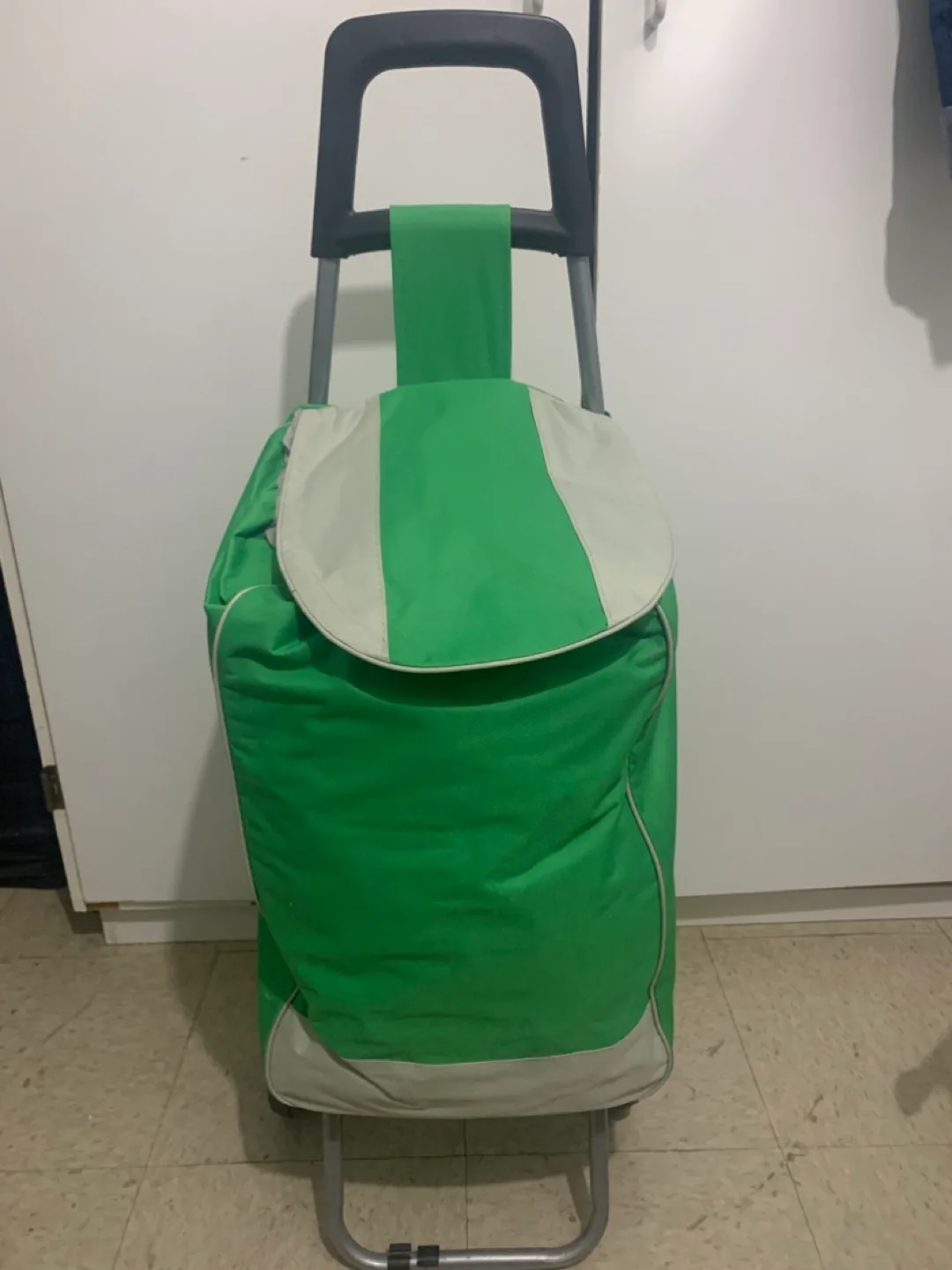 Green Shopping Cart Trolley thumbnail