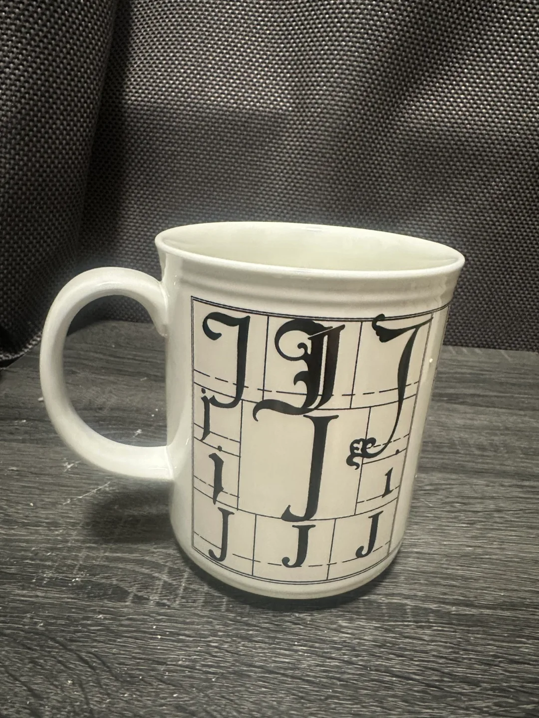 Ocean Breeze Calligraphy Alphabet Mug D/E/F,G/H/I thumbnail