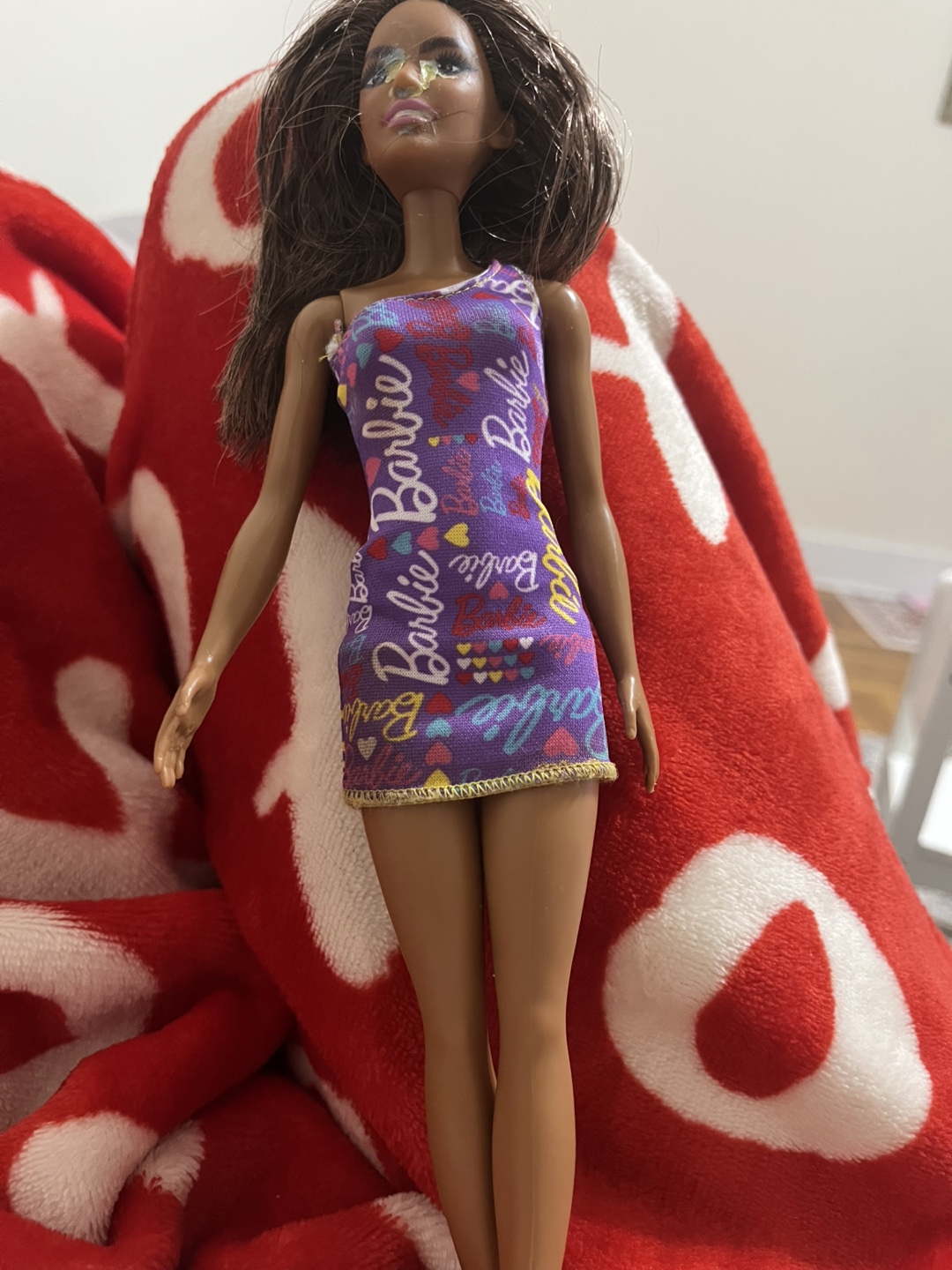 Barbie Doll in Purple Dress