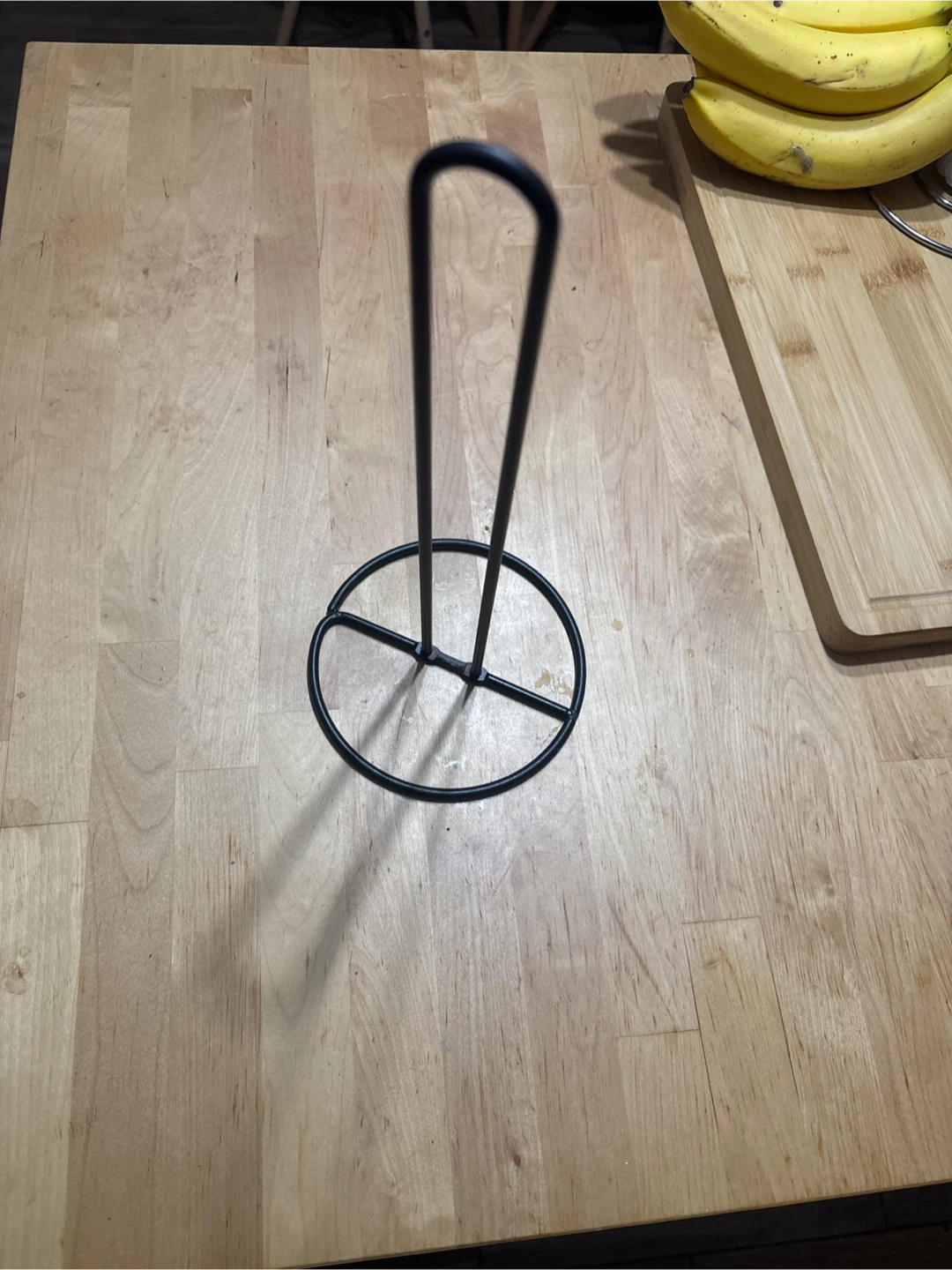 Black Metal Paper Towel Holder - photo 2