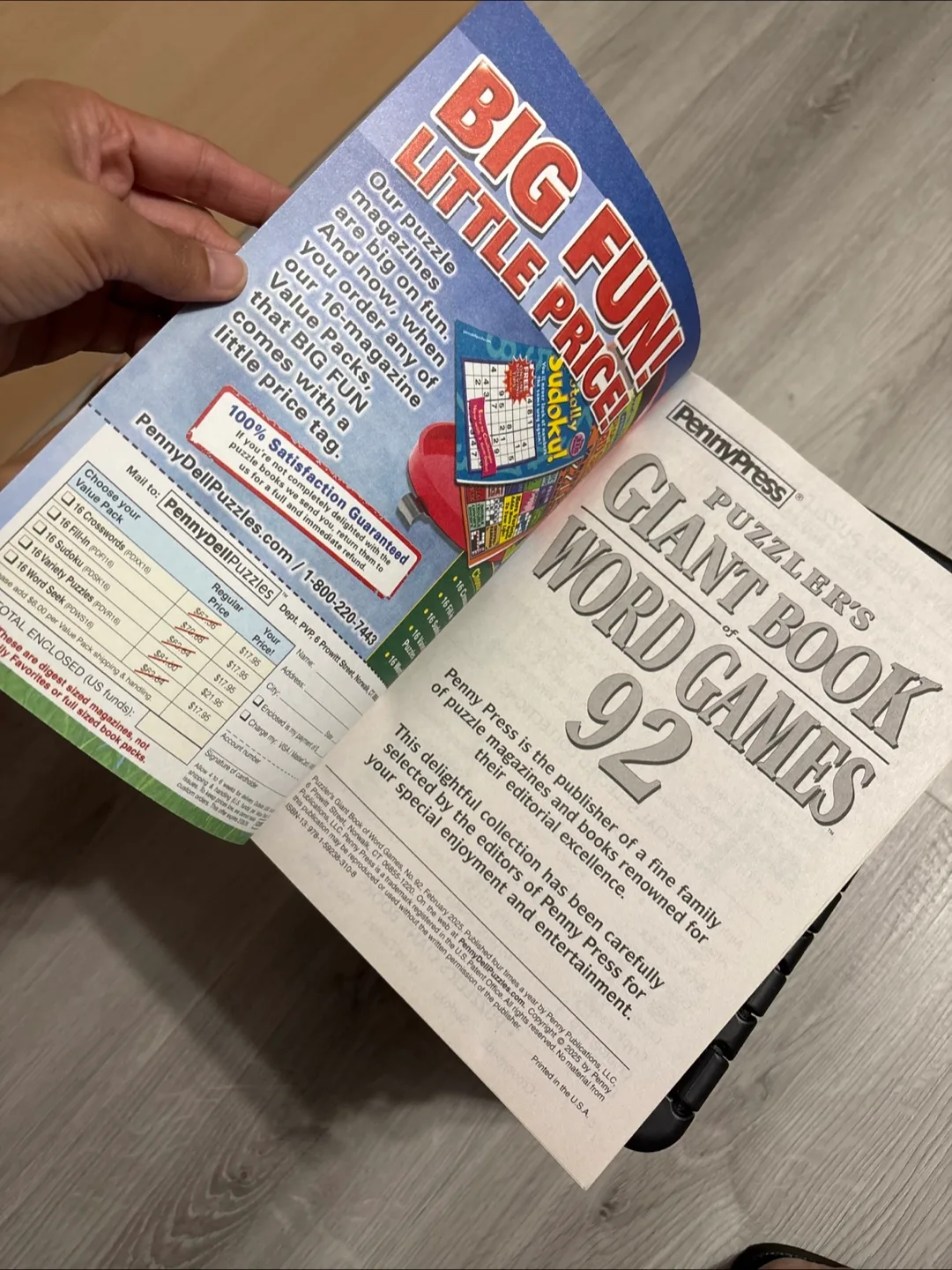 PennyPress Giant Book of Word Games image indicator(3)