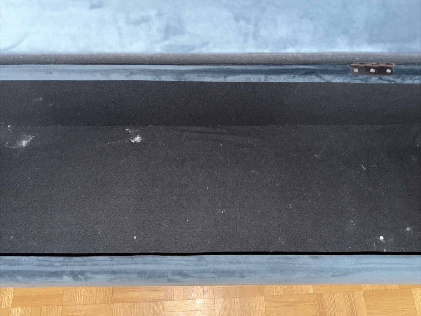 Storage Ottoman Bench - Blue Velvet - photo 5