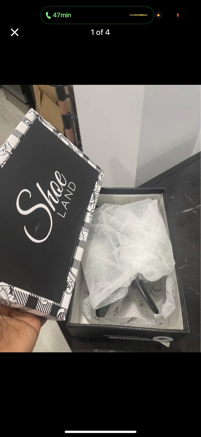 New Shoe Land Naomi Clear/Black Heels - Size 6