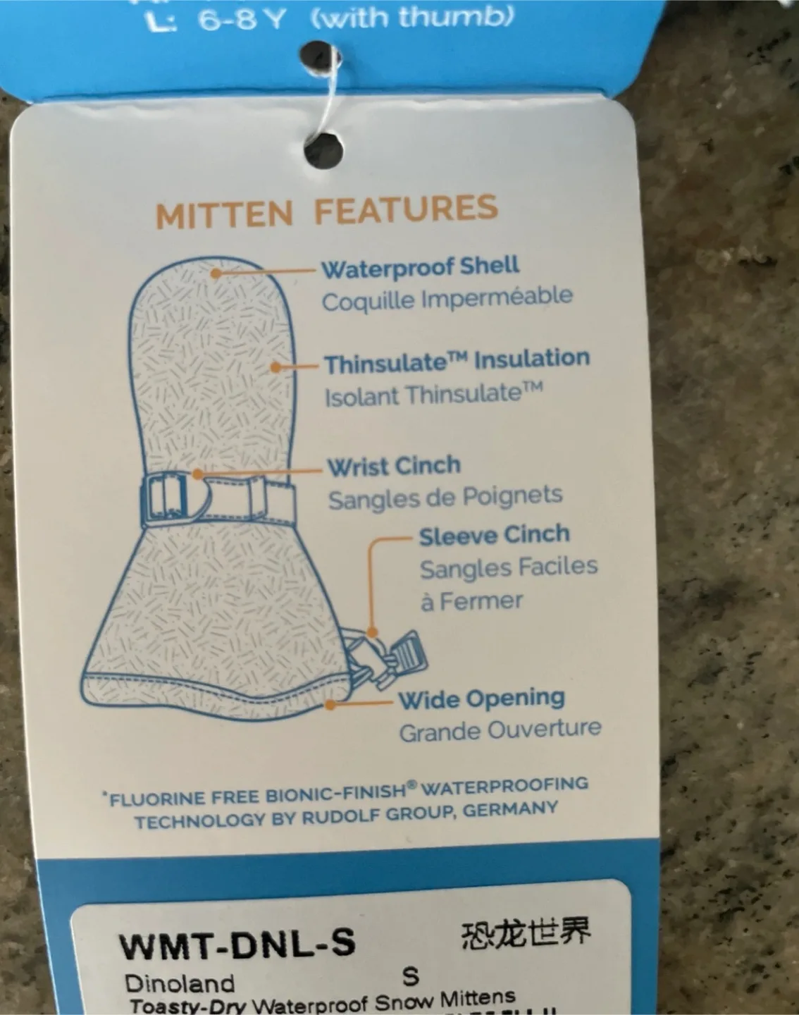 Jan & Jul Dinoland Waterproof Mittens - Size S image indicator(5)