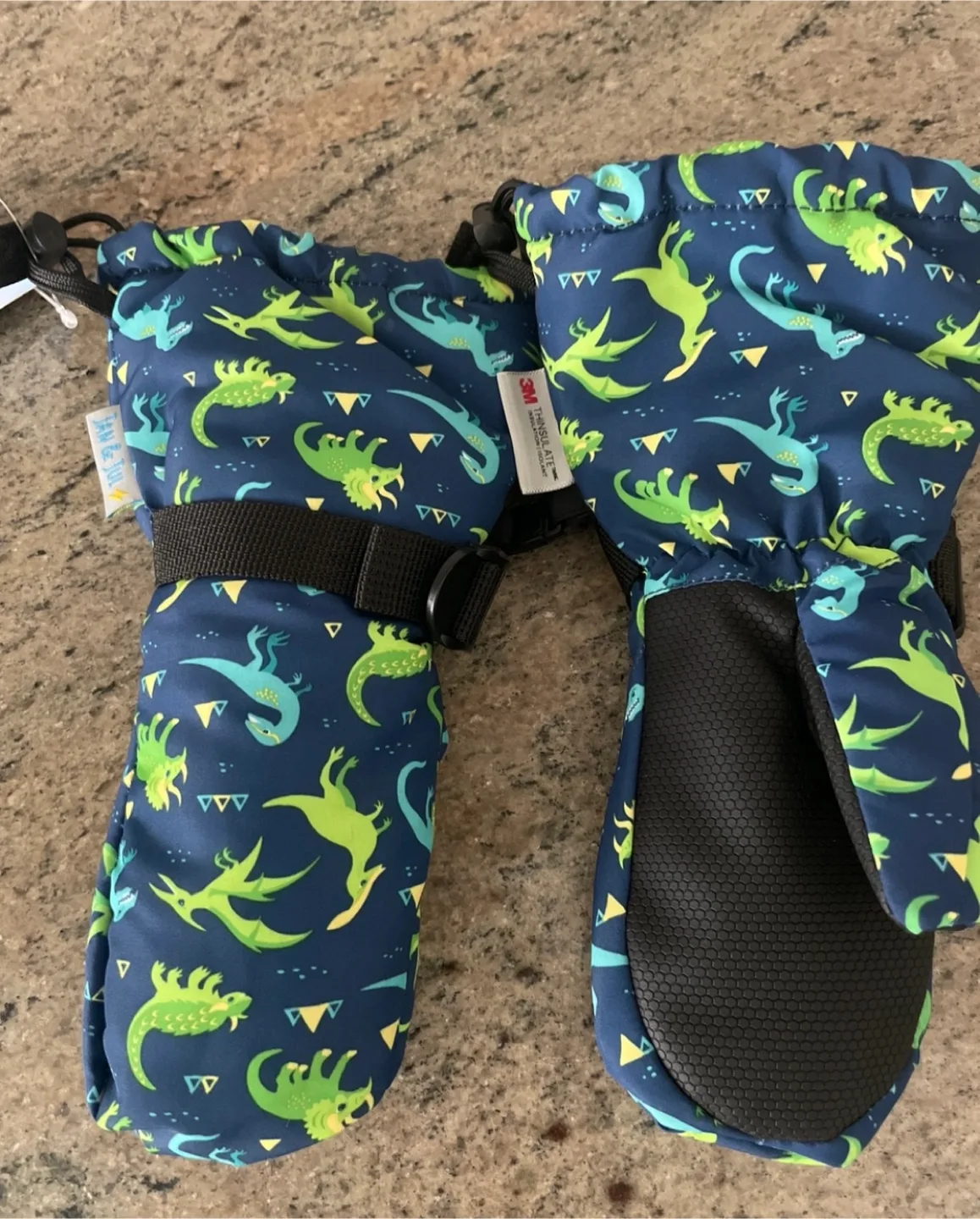 Jan & Jul Dinoland Waterproof Mittens - Size S image indicator(2)