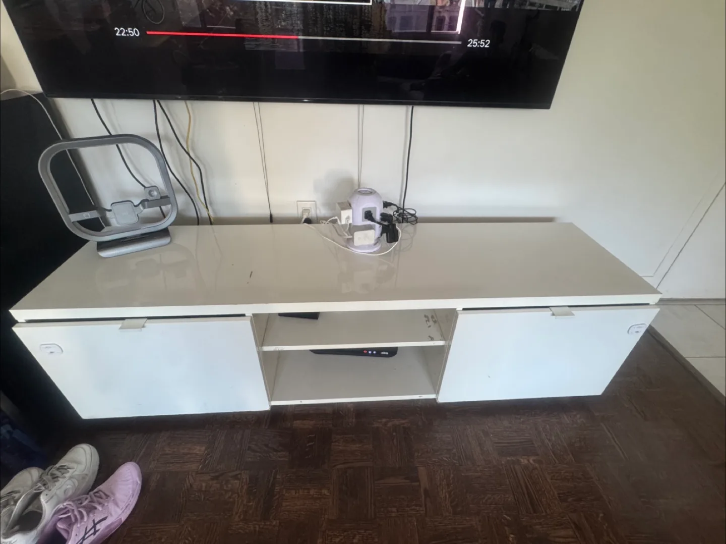 White TV Stand with Storage - IKEA thumbnail