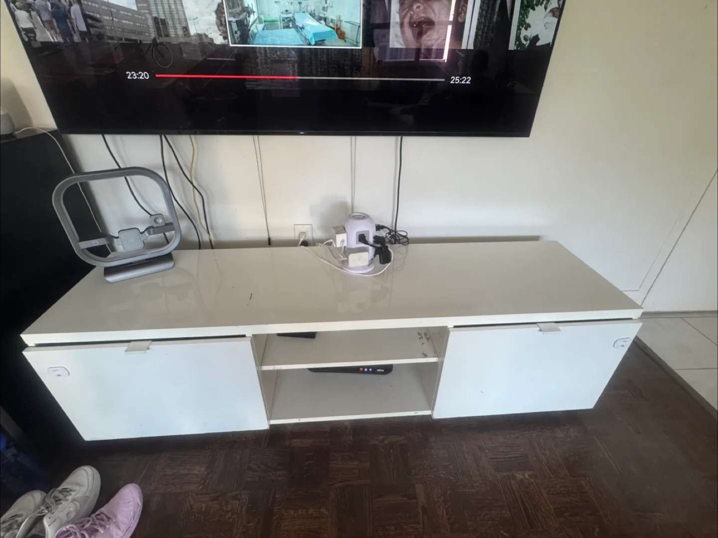 White TV Stand with Storage - IKEA image indicator(2)