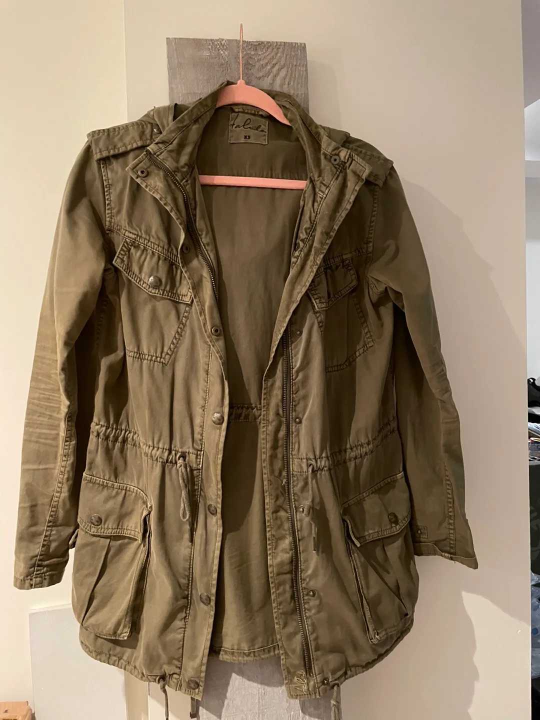Halula Olive Green Hooded Jacket - XS thumbnail