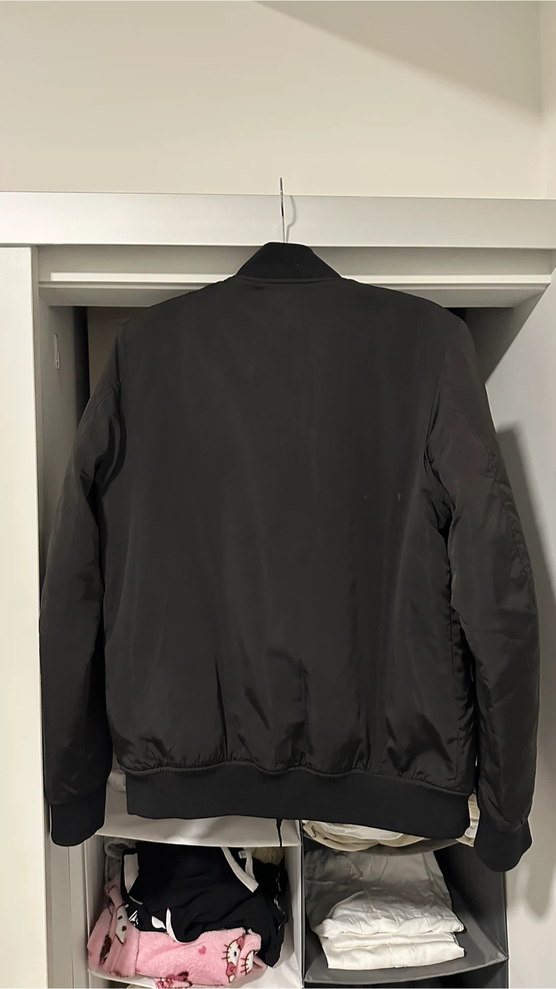 Zara Man Black Bomber Jacket - Size 40 - photo 2