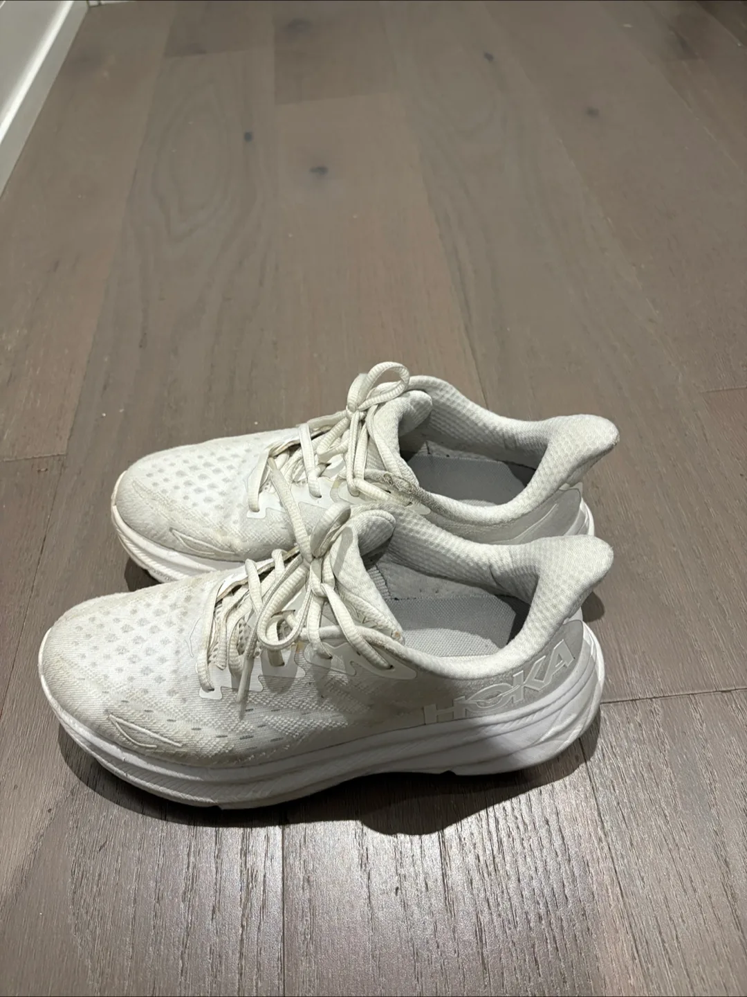 Hoka Clifton 9 White Running Shoes image indicator(2)