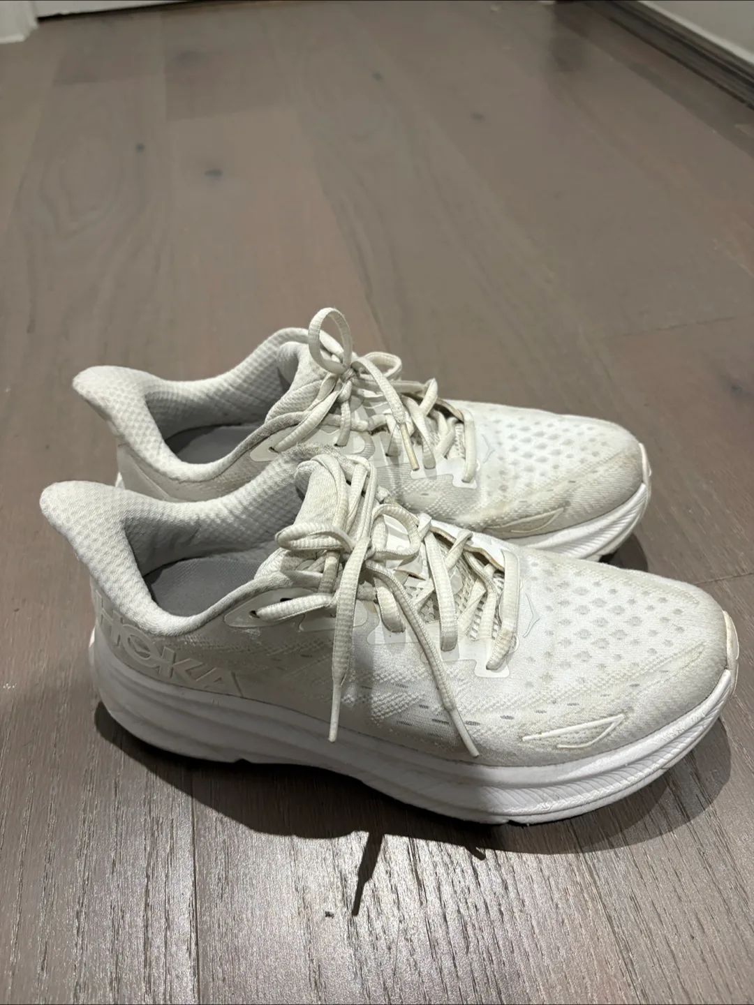 Hoka Clifton 9 White Running Shoes image indicator(4)