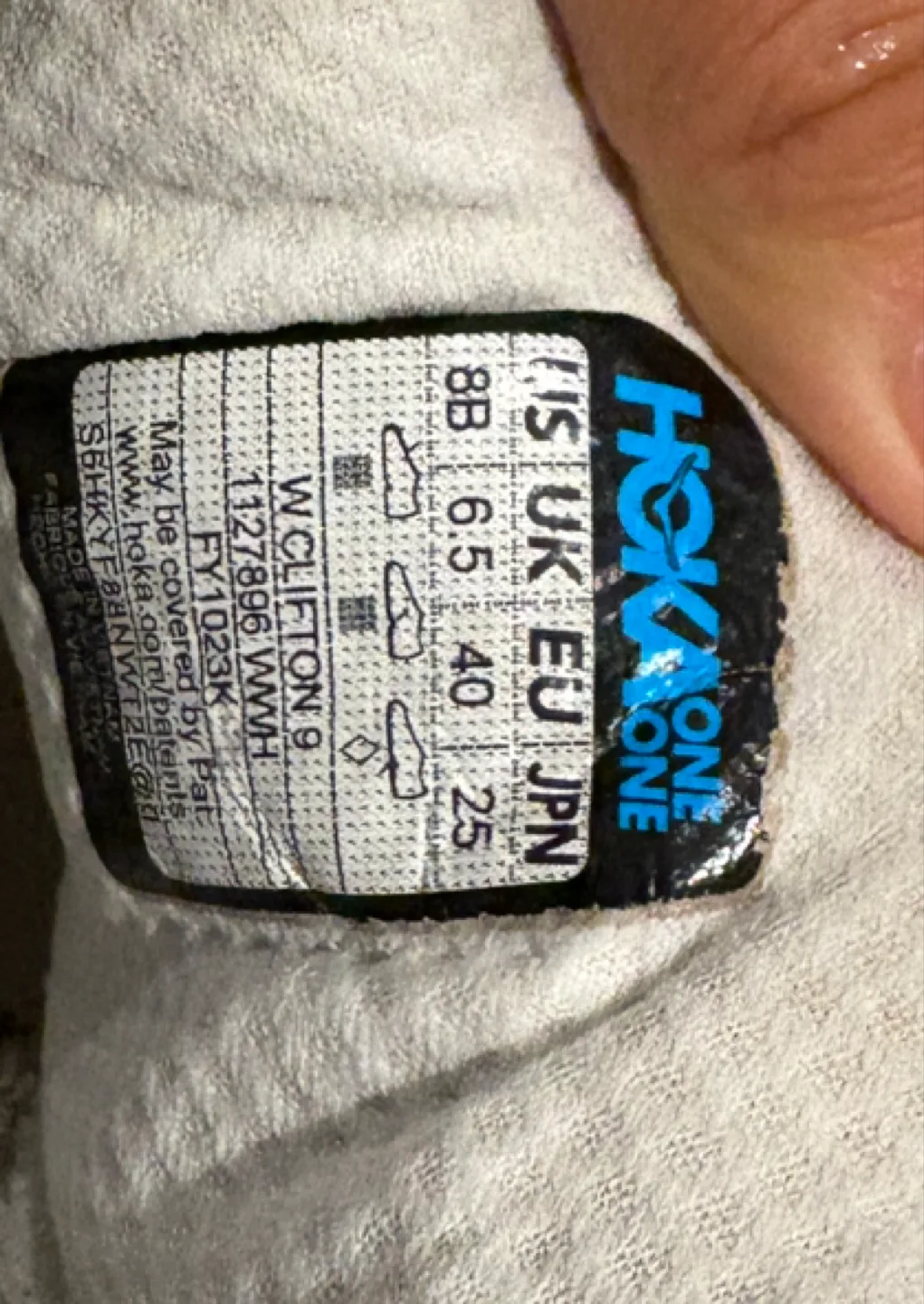 Hoka Clifton 9 White Running Shoes image indicator(7)