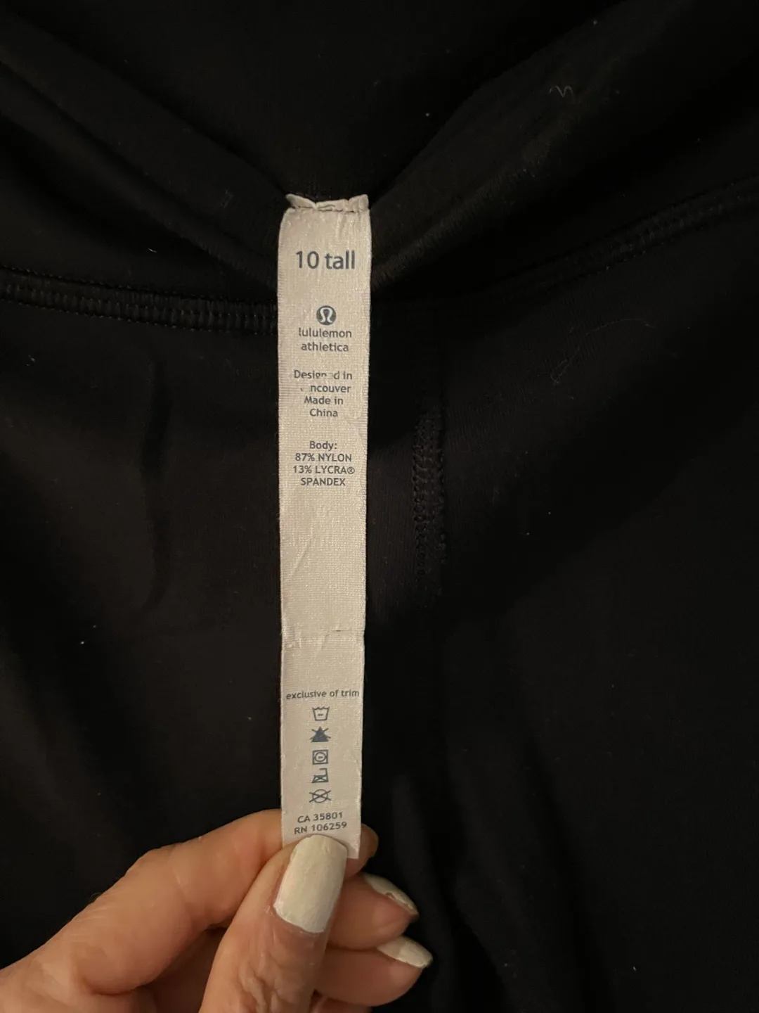 Lululemon Black Pants - Size 10 Tall image indicator(2)