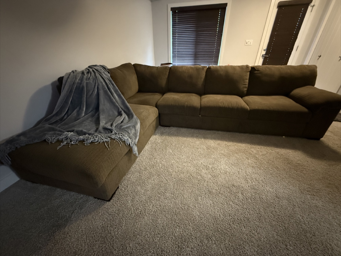 Brown Sectional Sofa - photo 3