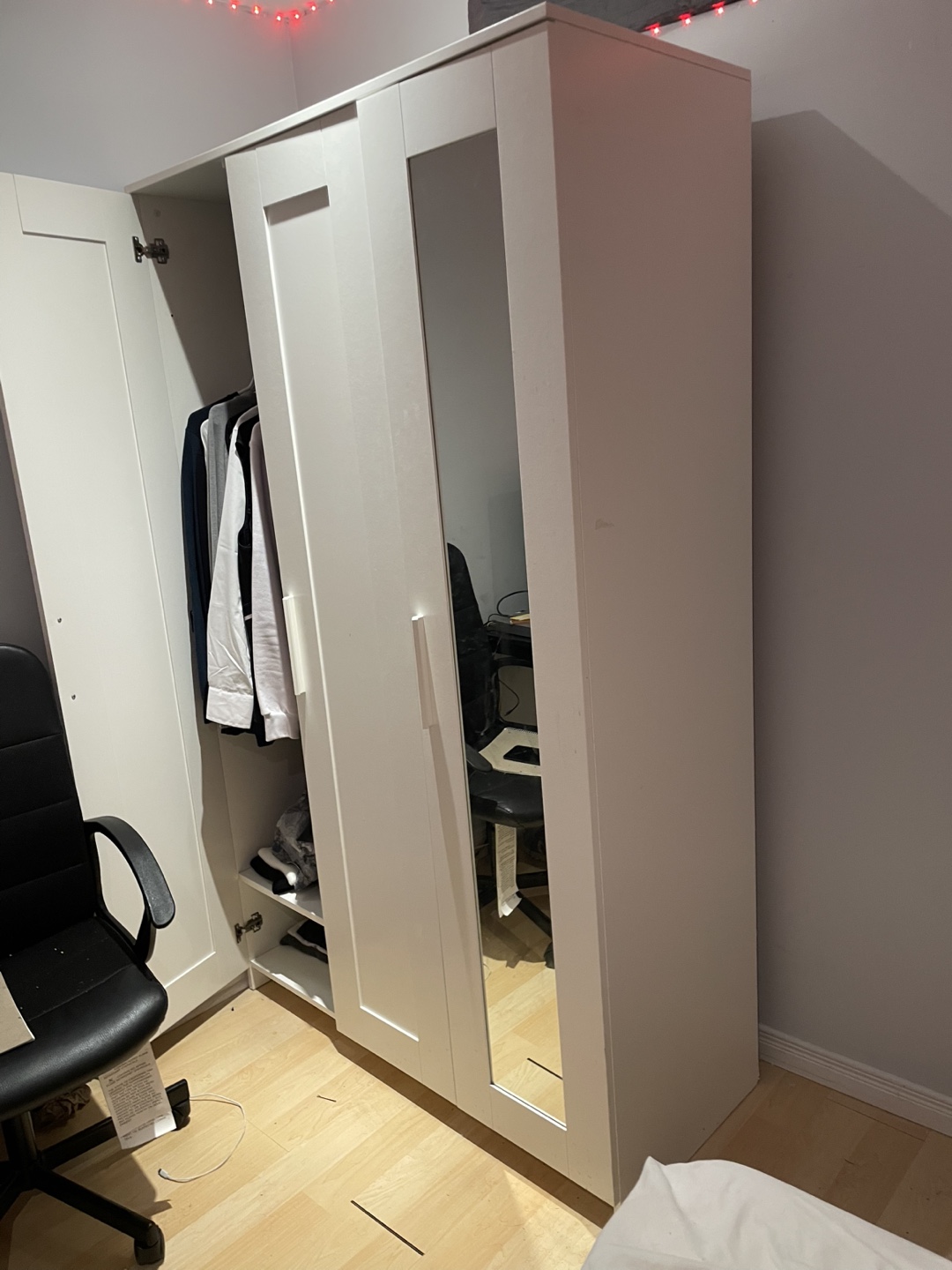 IKEA BRIMNES Wardrobe with 3 Doors - White - photo 4