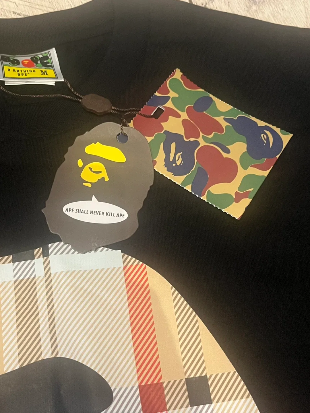 BAPE Burberry Black Shirt (Medium) image indicator(4)