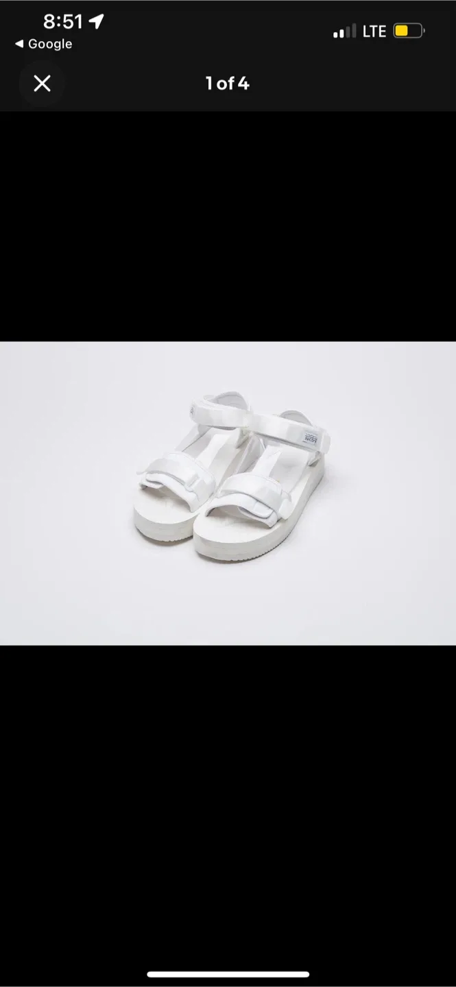 SUICOKE CEL-VPO Sport Sandals White Size 8 thumbnail